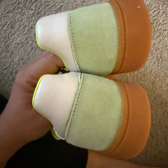 Adidas Neon Yellow and Light Green Sneakers - Picture 4 of 4